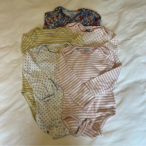 Baby Boden 5 pack Long Sleeve Onesies